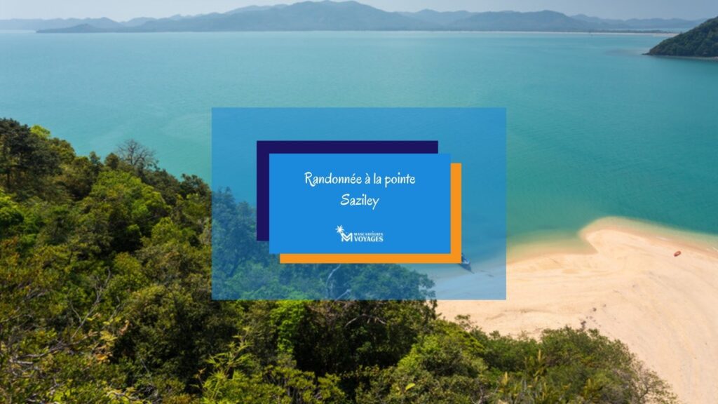 Plage sauvage et lagon depuis la pointe Saziley à Mayotte